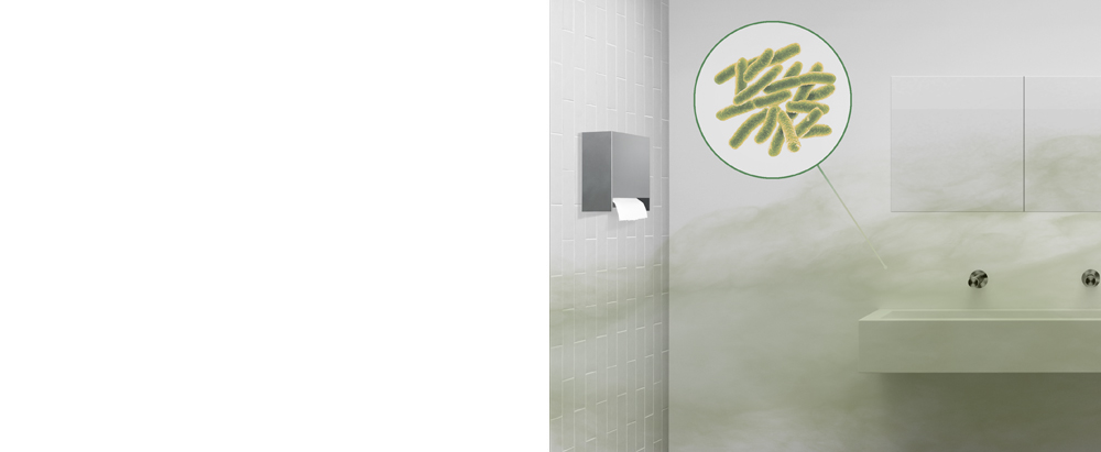 Ένα βακτηρίδιο μέσα στο μπάνιο.