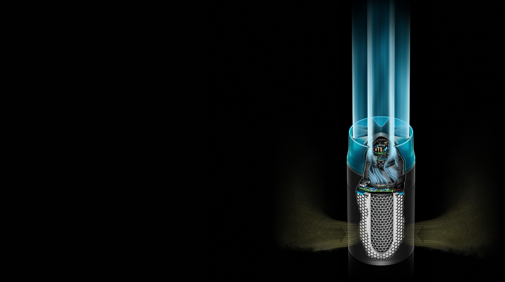 Το κιτ σίγασης σε σχήμα αστεριού στον Dyson HushJet Compact Purifier.