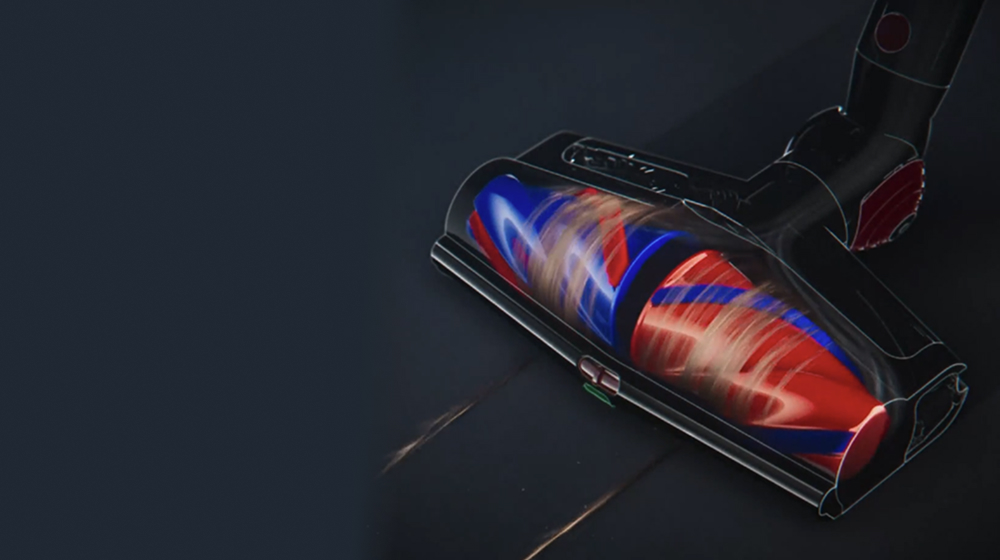 Η κεφαλή καθαρισμού All Floor Cones Sense ξεμπλέκει τα μακριά μαλλιά από σκληρό δάπεδο.