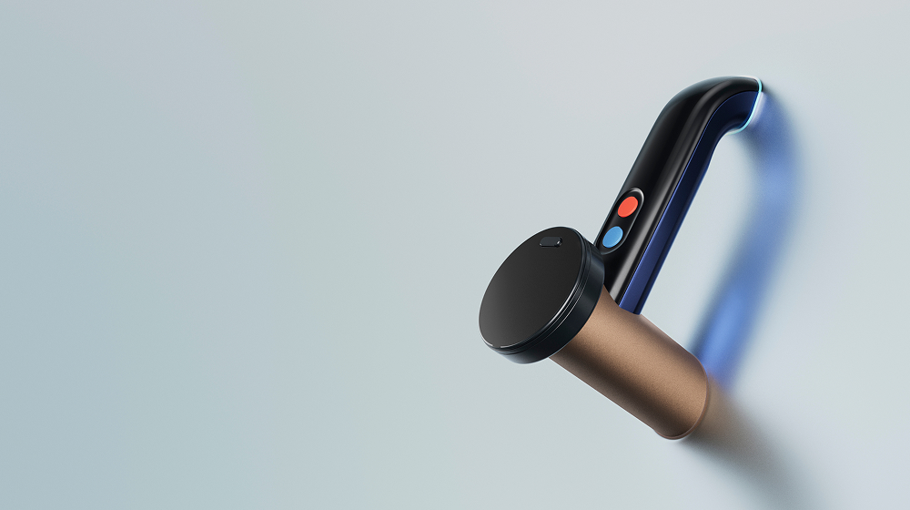 Η λαβή του Dyson Clean+Wash Hygiene Hard Floor Cleaner.