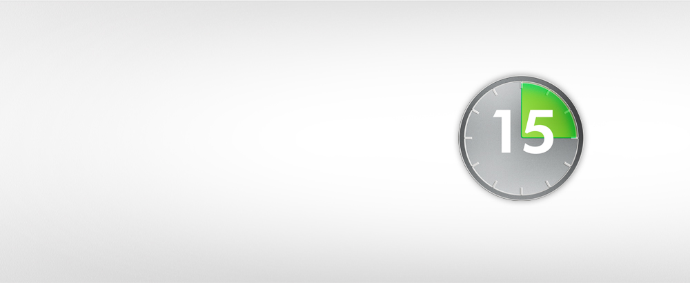 15 λεπτά ισχυρής και αδιάλειπτης απορροφητικότητας